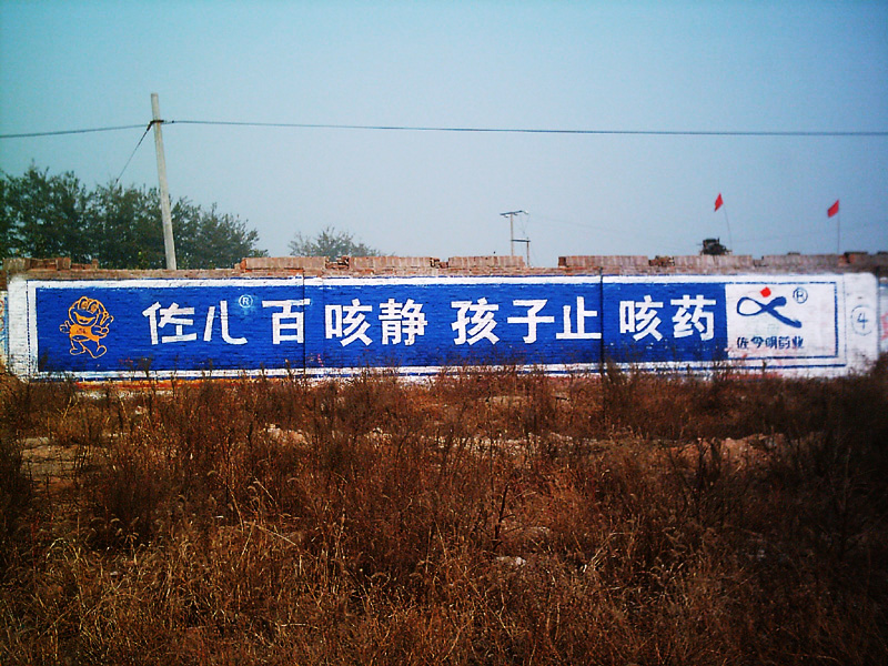 佐儿百咳静墙体广告
